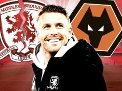 米德爾斯堡球迷喜歡俱樂部分裂挖苦羅伯·愛德華茲,因為他在加盟狼隊後發表聲明