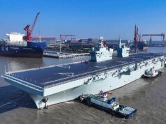 中國在海試中測試新型四川076型兩棲攻擊艦