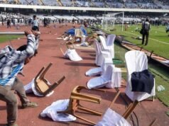 TMC和印度人民黨在梅西活動中爭奪“藏紅花旗”