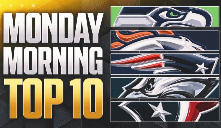 週一早上 NFL 前 10 名排名：海鷹隊位居榜首；老鷹隊重新加入；閱讀賬單