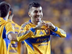 安赫爾·科雷亞 (Angel Correa) 的進球讓蒂格雷斯 (Tigres) 在首次 LMX 決賽中領先托盧卡 (Toluca)