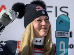 林賽·沃恩 (Lindsey Vonn) 41 歲贏得速降世界杯冠軍並開始她的奧運賽季