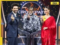 Ananya Panday 向 Z 世代教授 Amitabh Bachchan 俚語,Kartik Aaryan 在 KBC 17 上向他展示如何製作韓國心形手勢