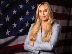 41 歲的林賽·沃恩 (Lindsay Vonn) 贏得了自 2018 年以來的首個世界杯速降賽冠軍