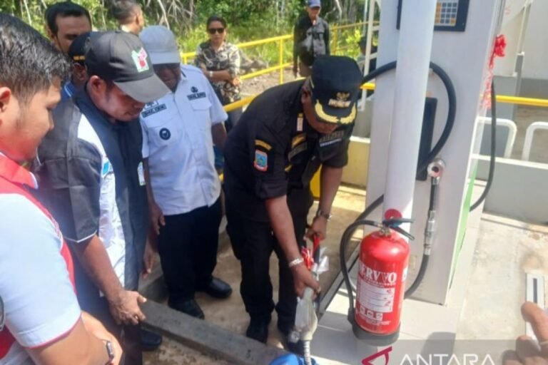 Mimika-Pertamina 攝政政府在可可瑙沿海地區提供加油站