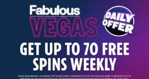 精彩的維加斯玩家可以通過每日優惠遊戲獲得最多 70 次免費旋轉