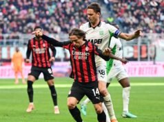 薩索洛阻止了莫德里奇和他的公司