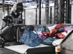 觀看這個人形機器人在一小時內分揀包裹的能力