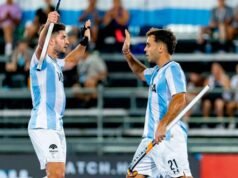 洛杉磯利昂隊在聖地亞哥德爾埃斯特羅舉行的職業聯賽中擊敗巴基斯坦