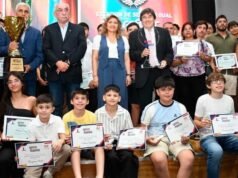 富恩特斯參加第七頻道體育觀點節目主辦的聖地亞哥運動員頒獎典禮