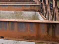 科爾巴10噸鋼橋一夜之間被盜,當廢品出售