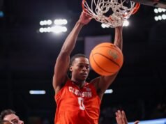 第 18 名克萊姆森大學以決定性的勝利戰勝佐治亞理工學院,反彈回來