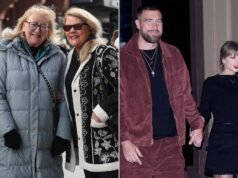 泰勒·斯威夫特的母親安德里亞·斯威夫特、特拉維斯·凱爾西的母親唐娜·凱爾西在聖丹斯電影節:照片