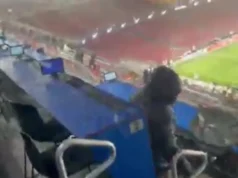 翻新後的諾坎普球場在裝修過程中遭遇洪水 / M30