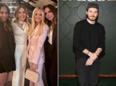 維多利亞·貝克漢姆 (Victoria Beckham) 在家庭不和中出席艾瑪·邦頓 (Emma Bunton) 的 50 歲生日派對