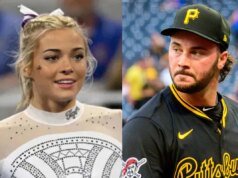 奧利維亞·鄧恩 (Olivia Dunne) 在 BBWAA 頒獎典禮上對男友保羅·斯基內斯 (Paul Skenes) 進行了搞笑拍攝