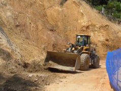 西馬寧吉爾跨蘇門答臘公路修復已進入壓實階段