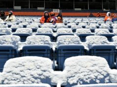 丹佛野馬隊季后賽中的北極寒冷和大雪