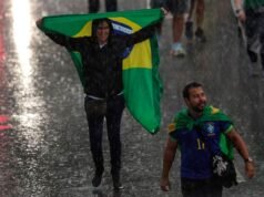 巴西:閃電擊中博爾索納羅示威,造成13人受傷