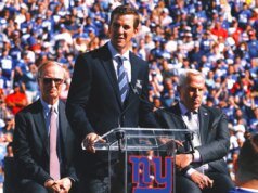 據報導,前巨人隊四分衛伊萊·曼寧再次未能入選名人堂