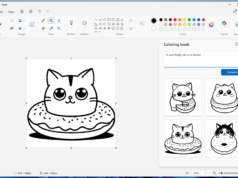 您現在可以在 Microsoft Paint 中創建 AI 生成的塗色書