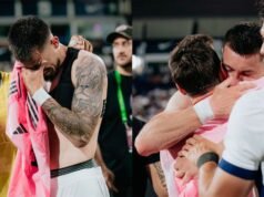 利馬聯盟球員與梅西交換球衣後感動落淚