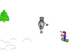 SkiFree 是一款帶有可怕雪人怪物的複古 Windows PC 遊戲