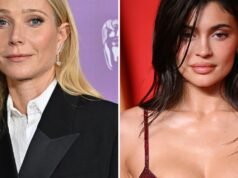 格溫妮絲·帕特洛 (Gwyneth Paltrow) 的深色牛仔褲正在流行