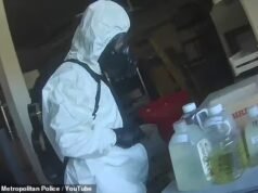 警方突擊搜查了拉斯維加斯一家疑似中國人經營的生物實驗室,發現了數千個標有“艾滋病毒”和“瘧疾”標籤的小瓶。