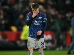 阿森納在布倫特福德的英超冠軍爭奪戰中未能做出回應