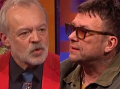 格雷厄姆諾頓在脫口秀《蔑視》中與達蒙阿爾巴恩進行了尷尬的交流