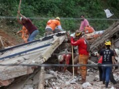 巴西東南部洪水和土石流造成至少三十人死亡、數十人失踪