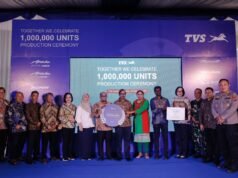 TVS在印尼已實現生產100萬輛汽車的里程碑