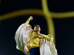 納斯爾隊長穿著沙烏地基金會 Bisht 慶祝進球 – 沙烏地阿拉伯新聞