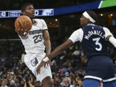 灰熊隊擊敗安東尼·愛德華茲,終結了森林狼隊的連勝紀錄