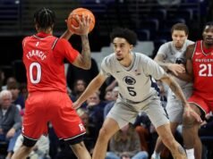 羅格斯大學早早領先,擊敗賓州州立大學