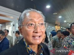 公共工程部長準備在人民學校建設中安裝屋頂瓦片