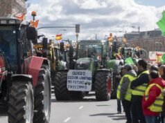 今天,數千名農民和 500 名抗議者在前往馬德里的途中抗議 CAP 和南方共同市場
