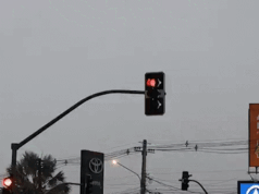 不同步的交通信號燈在扎赫蘭環島造成嚴重破壞