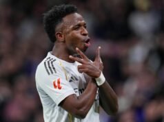 西甲 2025-26:皇家馬德里 4-1 擊敗皇家社會;維尼修斯網狀牙套