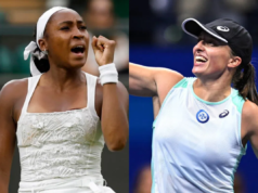 圖片:Coco Gouf、Iga Sviatek 和 WTA Elite 在卡塔爾公開賽球員派對上引人注目