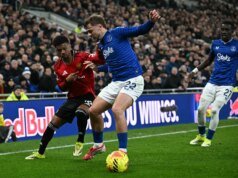 加里·內維爾不敢相信賈拉德·布蘭斯維特的決定不利於曼聯對陣埃弗頓