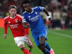 普雷斯蒂亞尼被指控種族歧視小維尼修斯,歐足總對他進行了停賽。