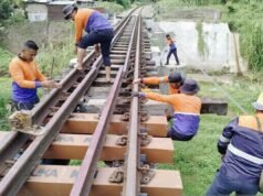 KAI North Sumatra 完成了 48 座橋樑 2,293 個合成軸承的安裝