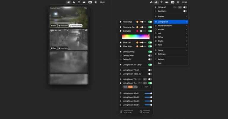 獨立應用程式評論：Itsyhome 將智慧家庭控制項新增至 Mac 的功能表欄