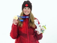 加拿大選手梅根·奧爾德姆 (Megan Oldham) 奪得奧運自由滑雪大空中金牌