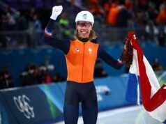 速滑:佐里特·伯格斯瑪,40歲,獲得集體出發金牌;喬丹·斯托爾茨獲得第四名