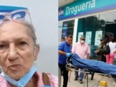 這些照片是在 Nueva EPS 用戶 Cecilia Quintero 去世前發布的,當時她正在庫庫塔的一家藥房訂購該藥物。