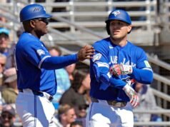 藍鳥隊的複出在春訓中輸給洋基隊的比賽中未能實現