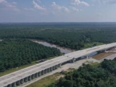 Hutama Karya 基礎設施加速北乾巴魯環路建設